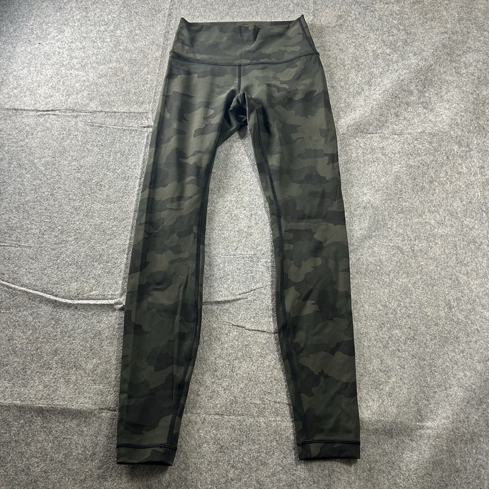 Lululemon Align HR Pant 28" Nulu Size 4 Heritage 365 Camo Green Twill ITGT 00677